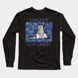 Vincent Cat Van Gogh Long Sleeve T-Shirt